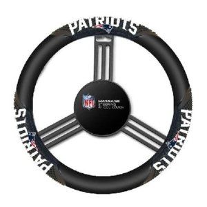 🏈🆕 NEW ENGLAND PATRIOTS MASSAGE GRIP STEERING WHEEL COVER - NFL - UNISEX